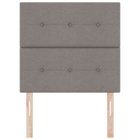 Testiera  Button Tufted Tortora 100 cm in Tessuto