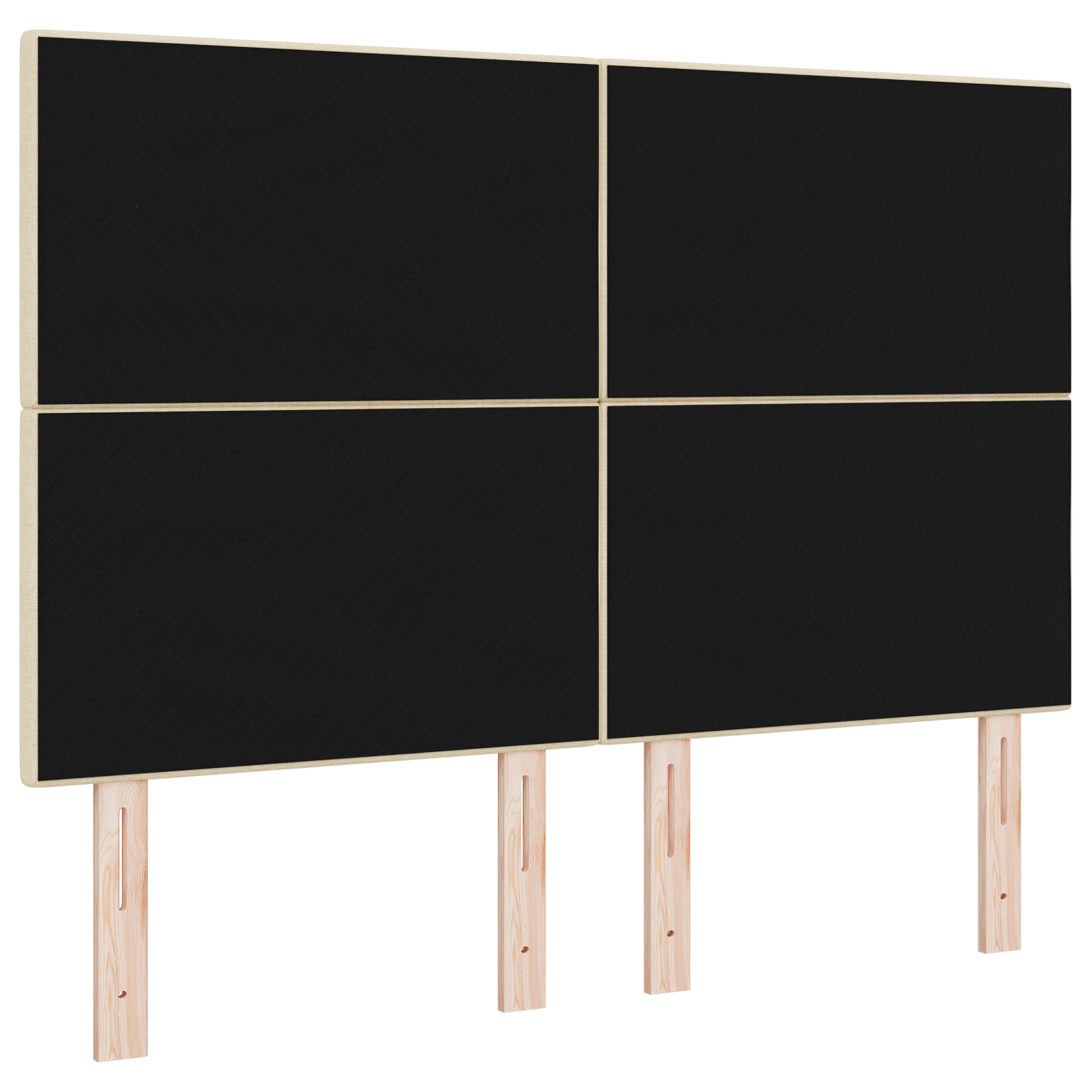 testiera  imbottita crema 140 cm in tessuto