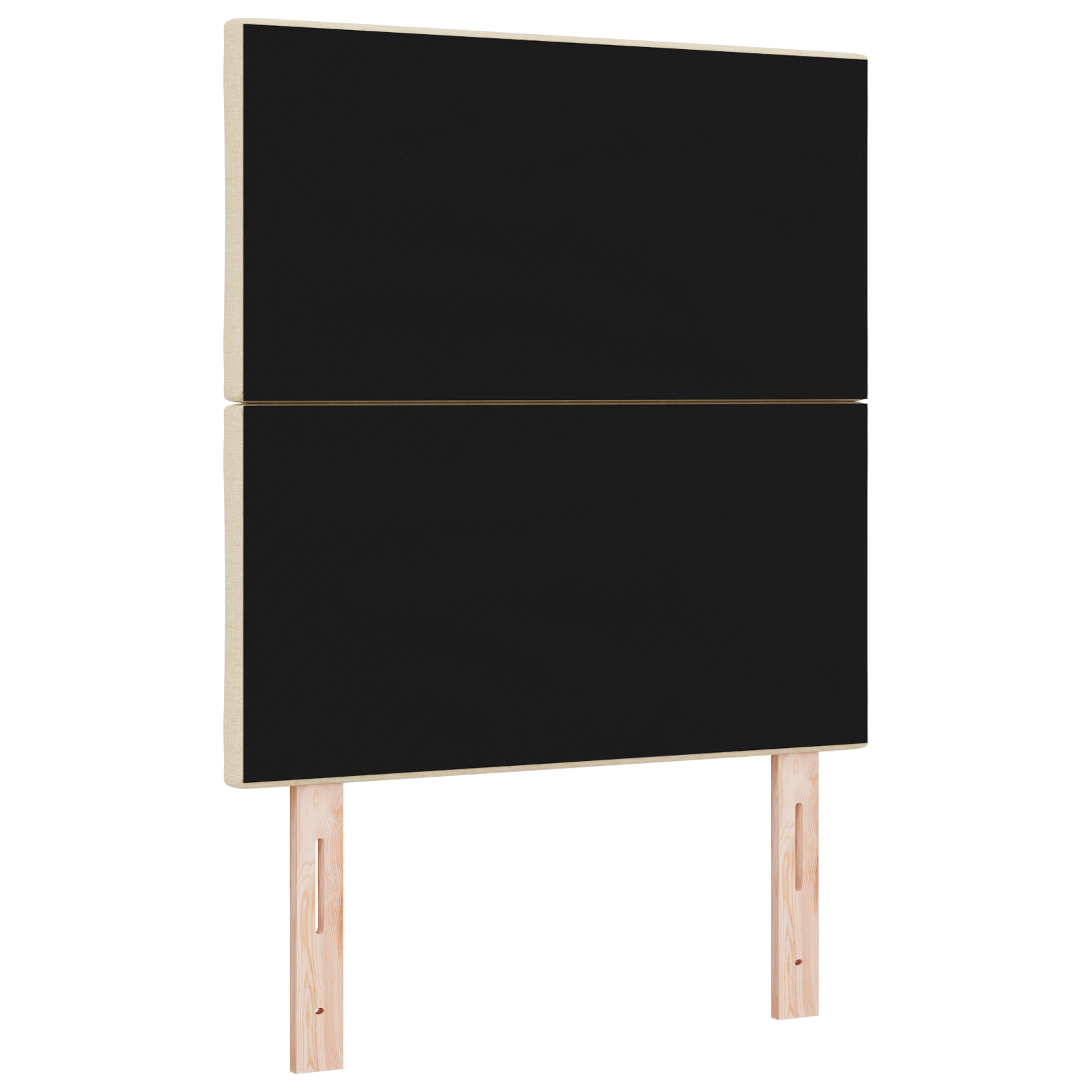 Testiera  Design a Blocchi a Diamante Panna 80 cm Tessuto