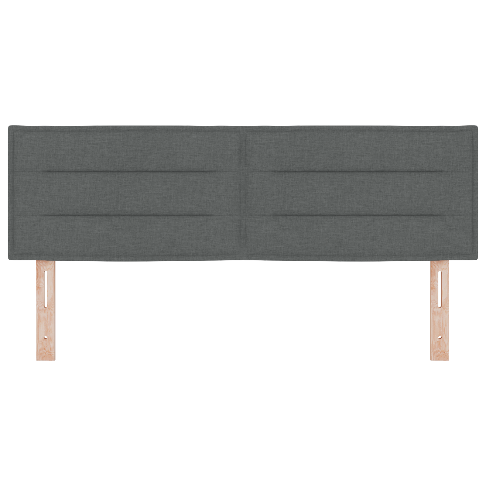 Testata LED Design Grigia Scura 72 cm Tessuto