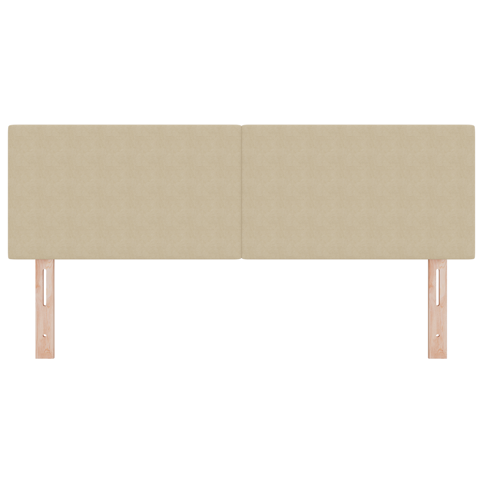 Testata LED Design Semplice Verde Chiaro e Grigio 72 cm in Tessuto Corduroy