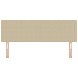 Testata LED Design Semplice Verde Chiaro e Grigio 72 cm in Tessuto Corduroy