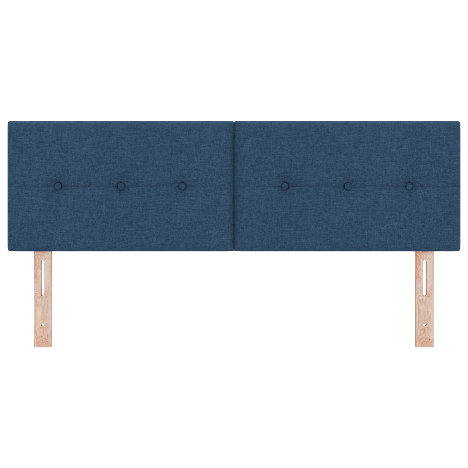 Testata LED  Blu con bottoni imbottiti 72 cm in tessuto