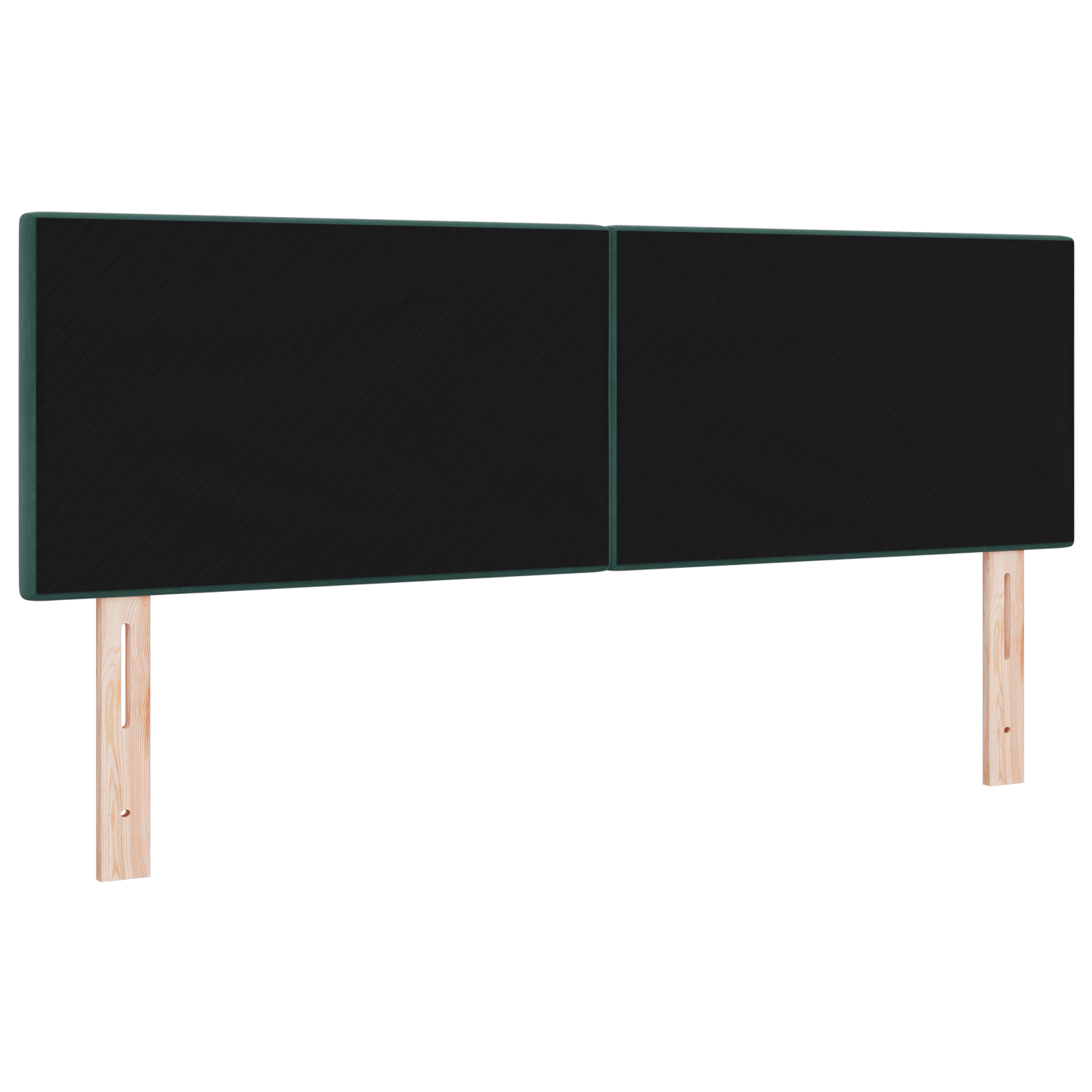 Testata LED  Panna Verde Scuro 80 cm Velluto