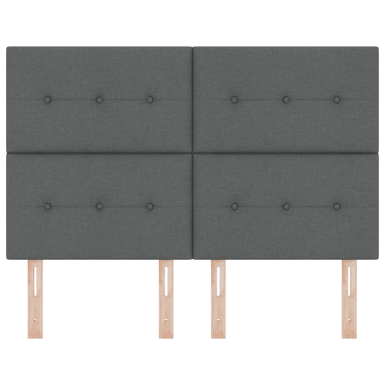 Testata LED  Grigio Scuro 72 cm Tessuto