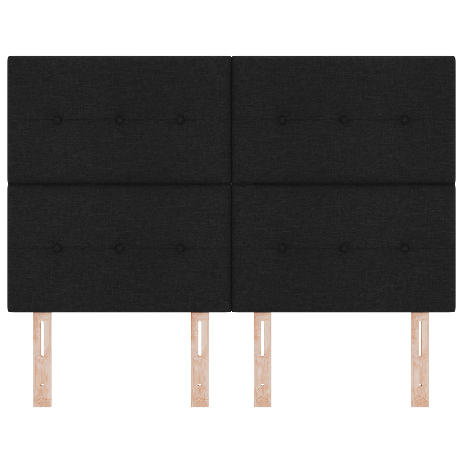 Testiera LED  Nera 72 cm Tessuto