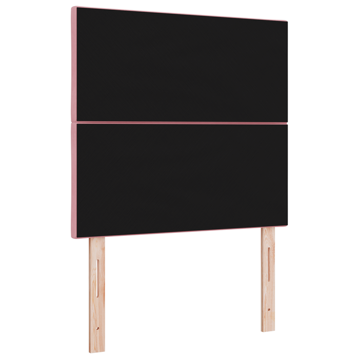 Testata design blocchi di diamante rosa 100 cm in velluto