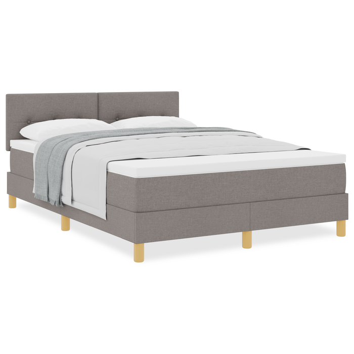 Letto a Castello con Materasso Tortora 160x200 cm Tessuto