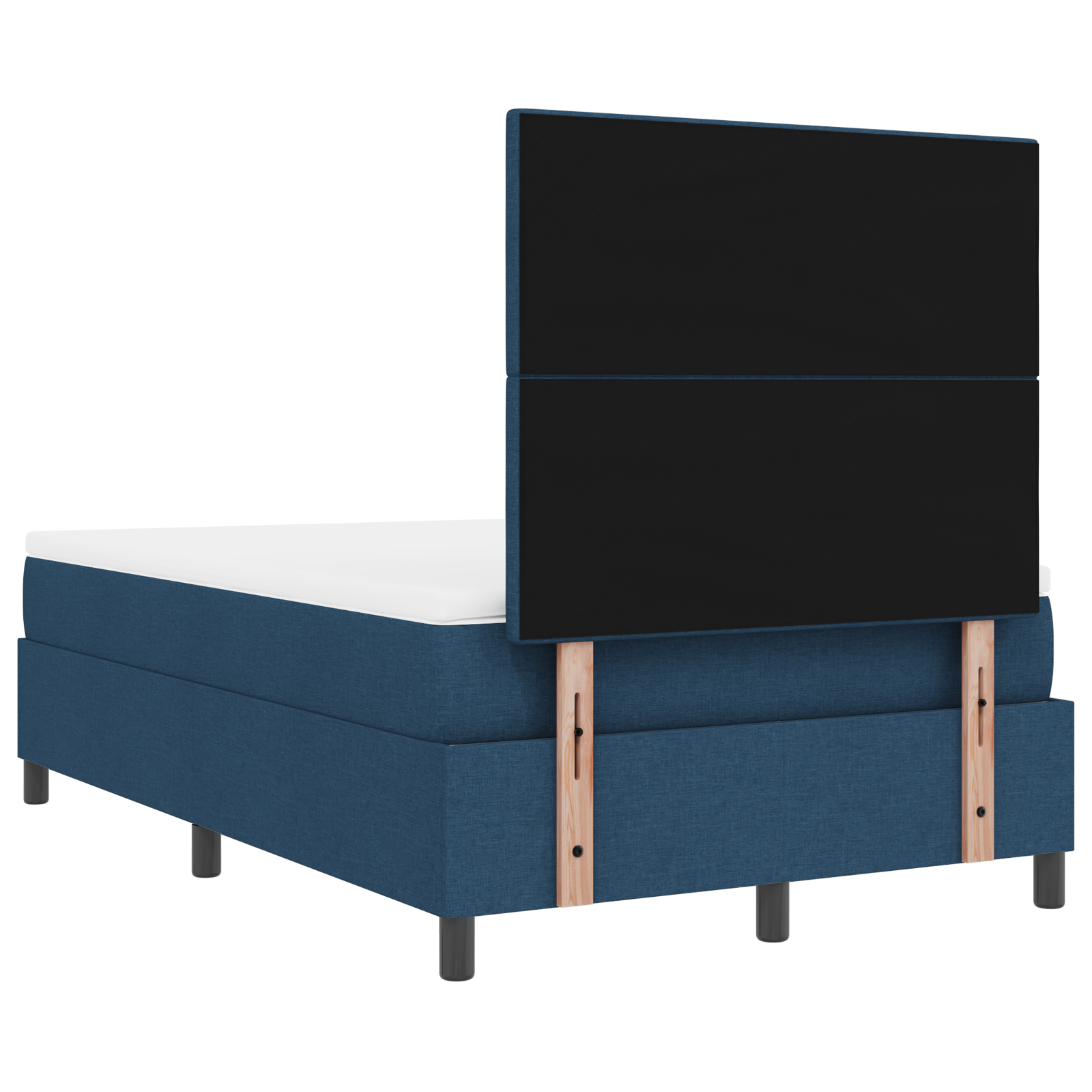 Letto a Rete con Materasso Blu 120x200 cm Tessuto
