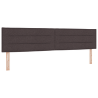 Letto Box Spring con Materasso Marrone Scuro 200x200 cm Tessuto