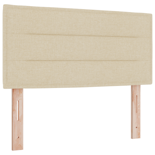 letto Box Spring  con materasso crema 100x200 cm in tessuto