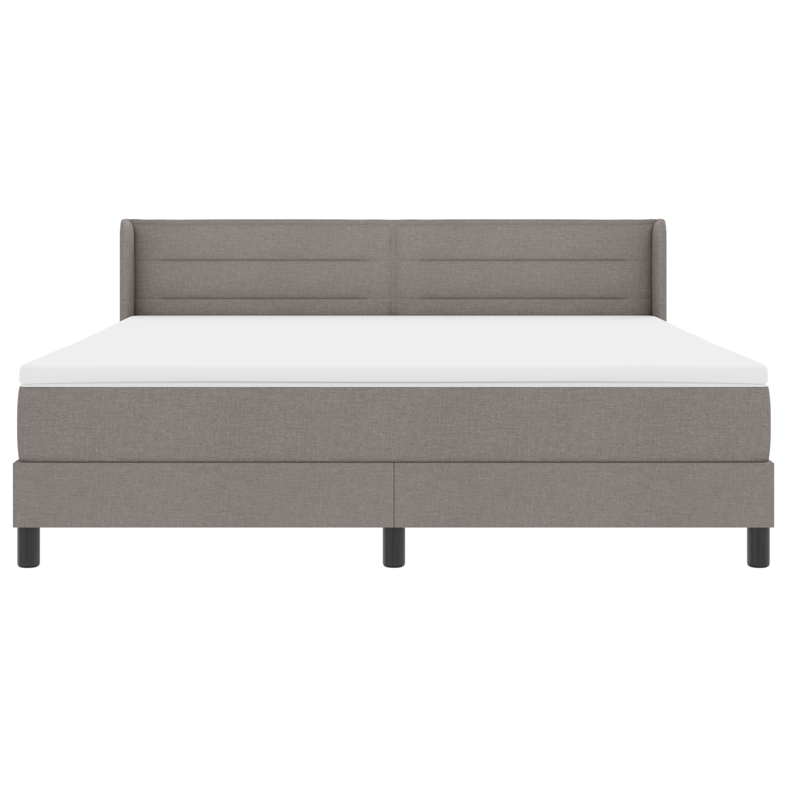 Letto a Box Spring  con Materasso Tortora 180x200 cm