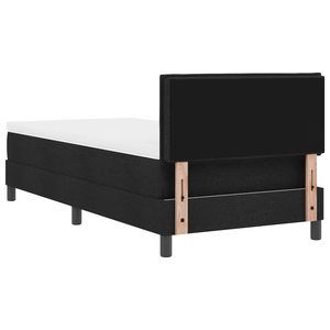 Letto a Molle vitaXL con Materasso e LED Nero 90x200 cm Tessuto