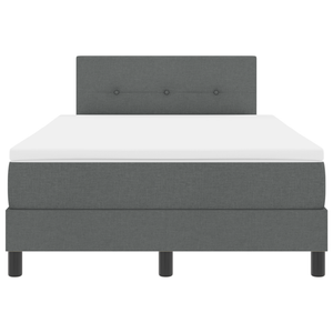 Letto a Molle con Materasso & LED Grigio Scuro 120x200 cm Tessuto