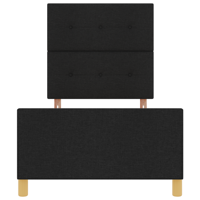 Struttura del letto in tessuto nero  90x190 cm