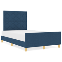 Struttura Letto  Blu 120x190 cm in Tessuto
