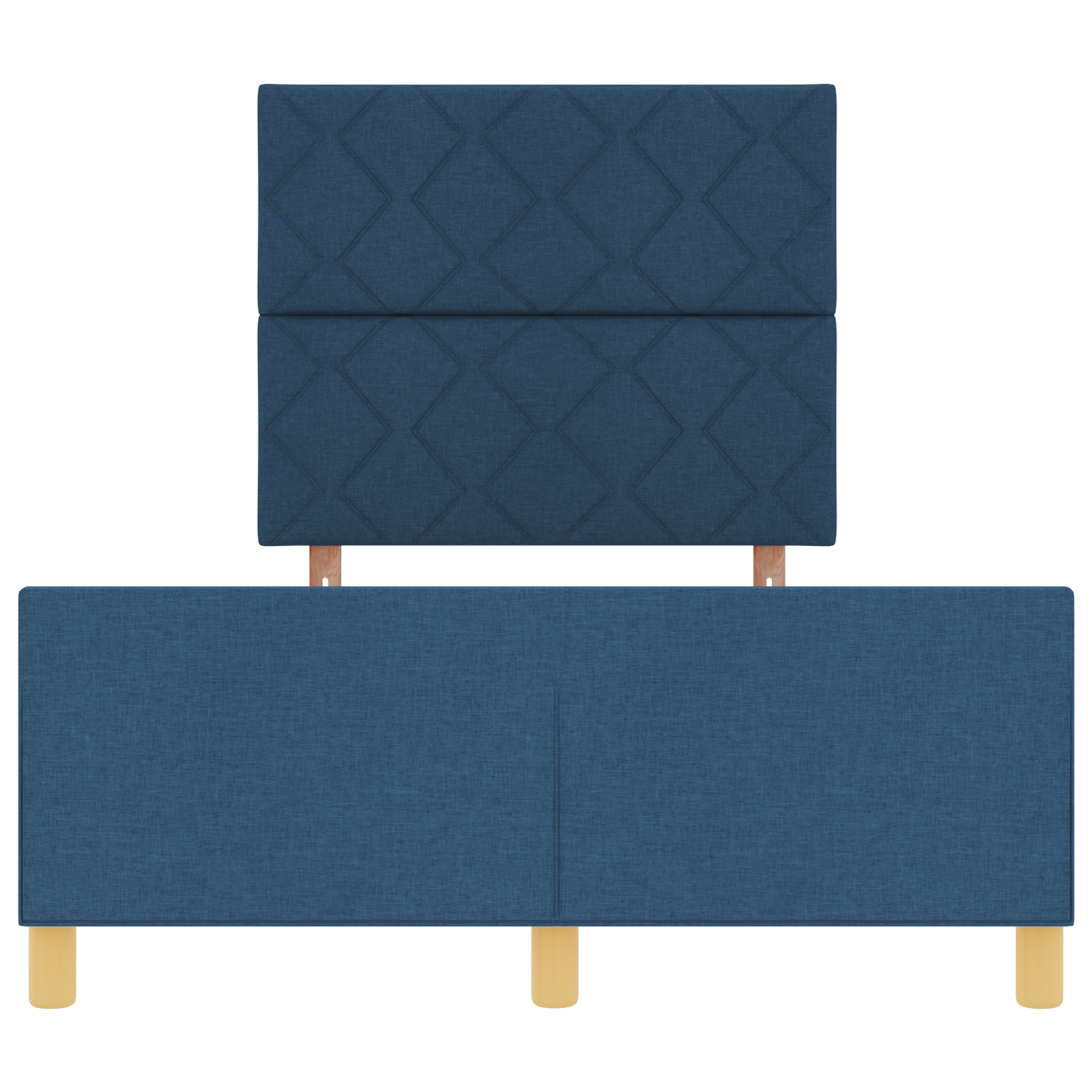 Struttura Letto  Blu 120x190 cm in Tessuto