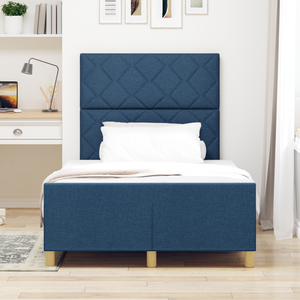 Struttura Letto  Blu 120x190 cm in Tessuto