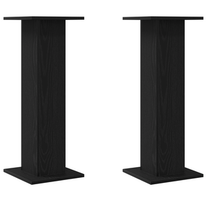 Porta piante 2 pz Quercia nera 30x30x80 cm Legno ingegnerizzato