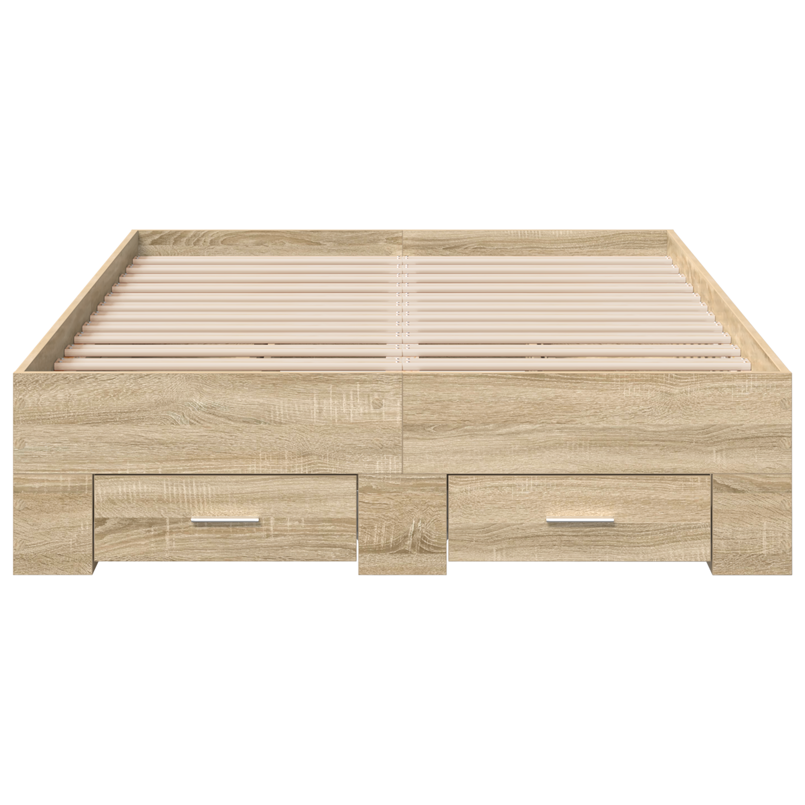 Struttura letto con cassetti rovere sonoma 120x190 cm legno ingegnerizzato