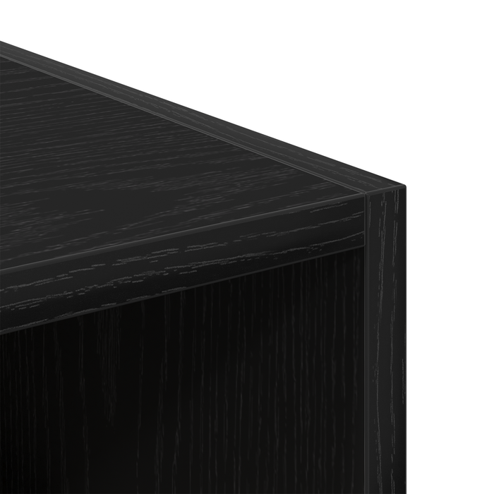 Armadio rovere nero - 30x50x200 cm, Realizzato in legno ingegnerizzato