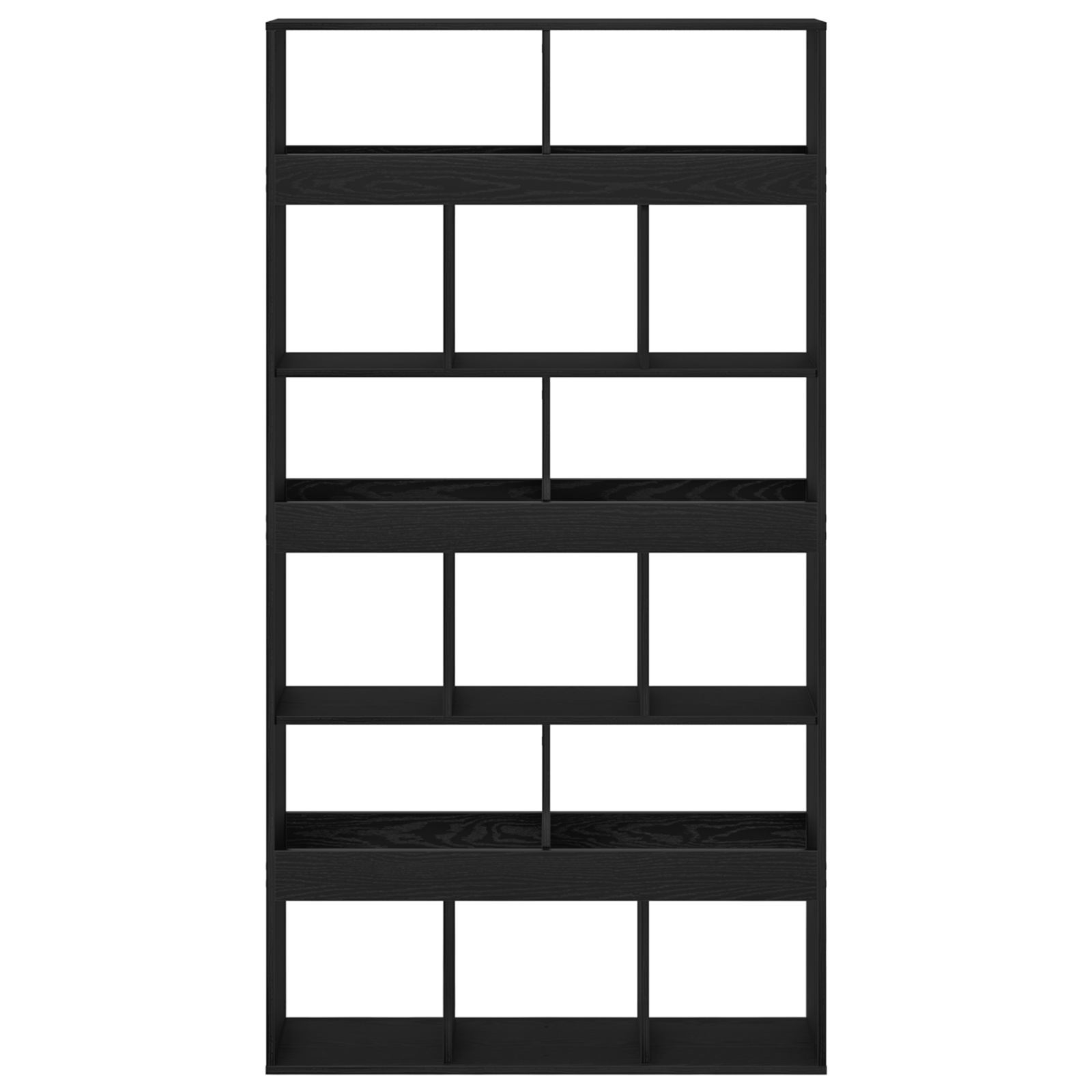 Supporto per Piante Legno Ingegnerizzato Nero 100x33x187,5 cm