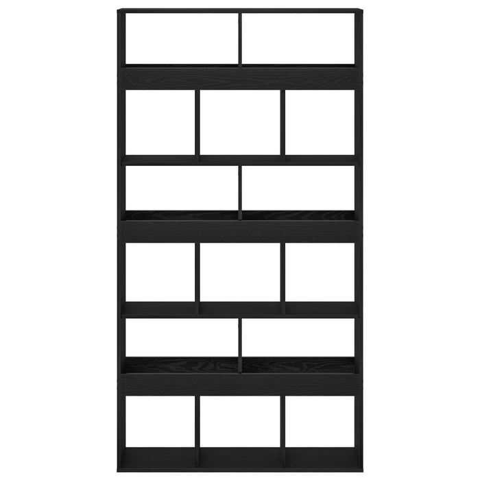 Supporto per Piante Legno Ingegnerizzato Nero 100x33x187,5 cm