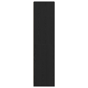 Armadio  Nero Rovere 30x50x200 cm in Legno Ingegnerizzato