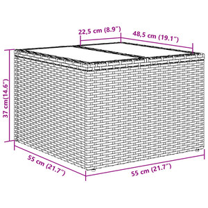 Set Divano da Giardino a 6 Pezzi con Cuscini in Rattan Polietilene Neri