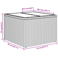Set divano da giardino  5 pezzi con cuscini grigio polyrattan