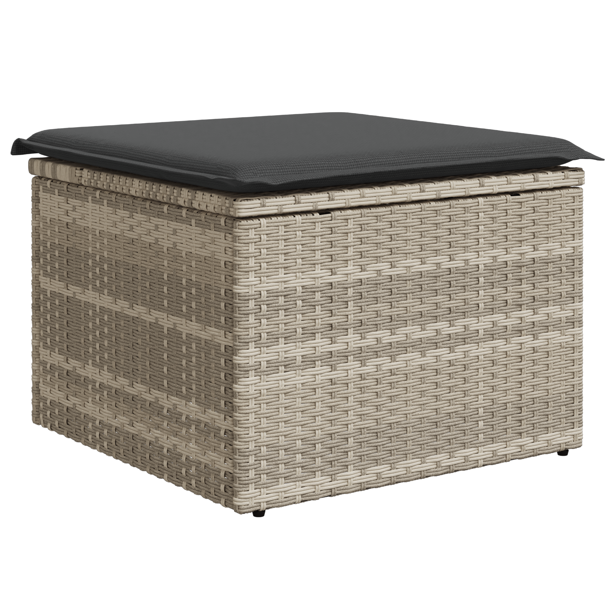 Set Divano Giardino 8 Pezzi con Cuscini Rattan Sintetico Grigio Chiaro