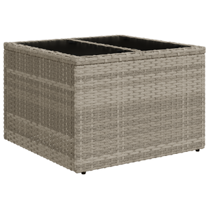Set Divano da Giardino in 6 Pezzi con Cuscini Grigio Polyrattan
