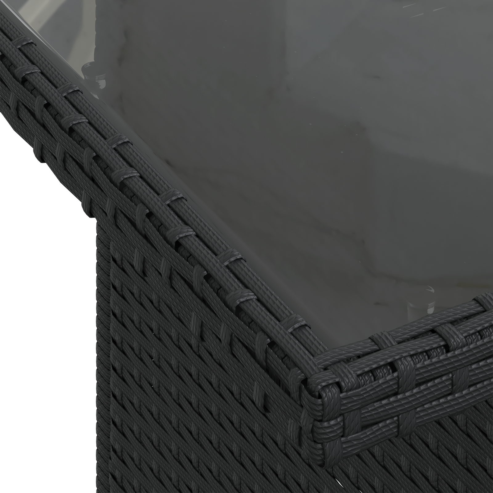 Set divano da giardino  9 pezzi con cuscini Nero Polyrattan