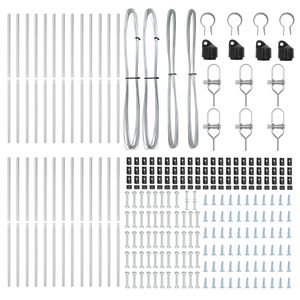 Pali 26 pcs Ø32 mm 190 cm Acciaio Galvanizzato