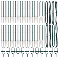 Pali per recinzione  con picchetto 52 pcs Ø32 mm 80 cm Acciaio zincato