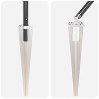 Poste per Recinzione  con Punta 52 pz Ø32 mm 60 cm Acciaio Zincato