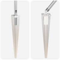 Pali per Recinzione con Picchetti 52 pz Ã˜32 mm 60 cm Acciaio Zincato