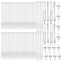 Pali per recinzione con picchetto 52 pz Ø32 mm 80 cm Acciaio galvanizzato