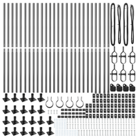 Posti per Recinzione con Piattaforme di Base 26 pcs Ø32mm 83,5cm Acciaio Zincato
