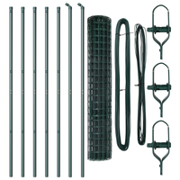 Recinzione Euro con 7 pali 1.5x10 m in acciaio zincato verde