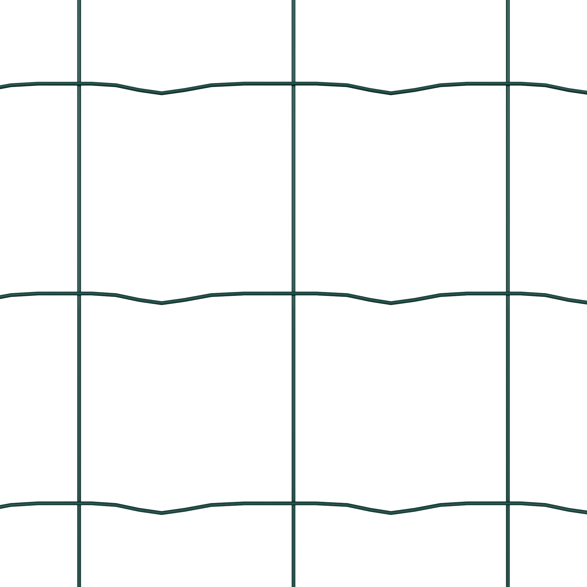 Euro Fence con 7 pali 0.6x10 m Acciaio zincato Verde