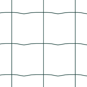 Euro Fence con 7 pali 0.6x10 m Acciaio zincato Verde