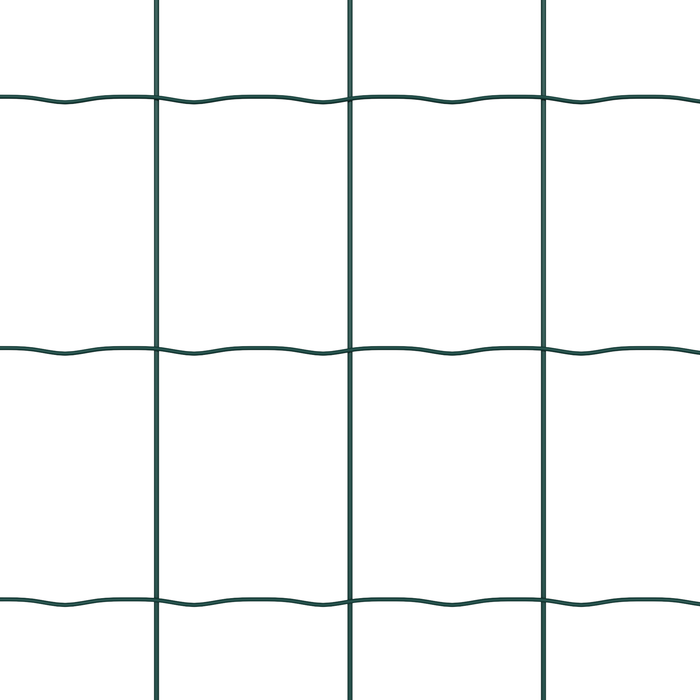 Recinzione Euro con 13 post 1x25 m Acciaio zincato Verde