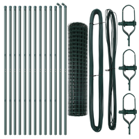 Recinzione Euro con 13 pali 1,2x25 m Acciaio galvanizzato verde