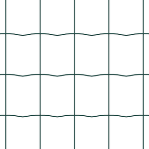 Recinzione Euro di con 13 Post 0.6x25 m Acciaio Zincato Verde
