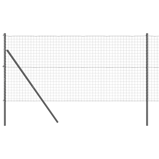 Recinzione Euro con 7 pali 1.4x10 m in acciaio zincato grigio