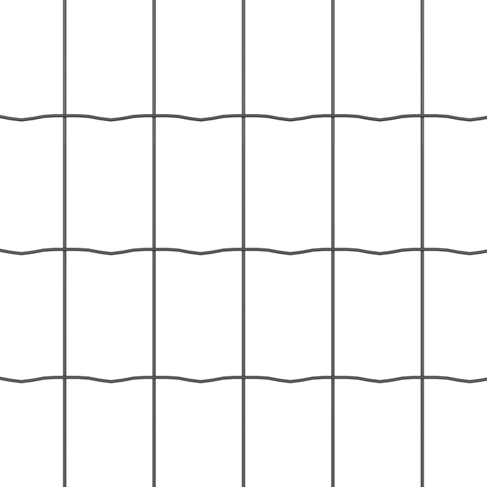 Recinzione Euro con 7 Post 1x10 m Acciaio zincato Grigio