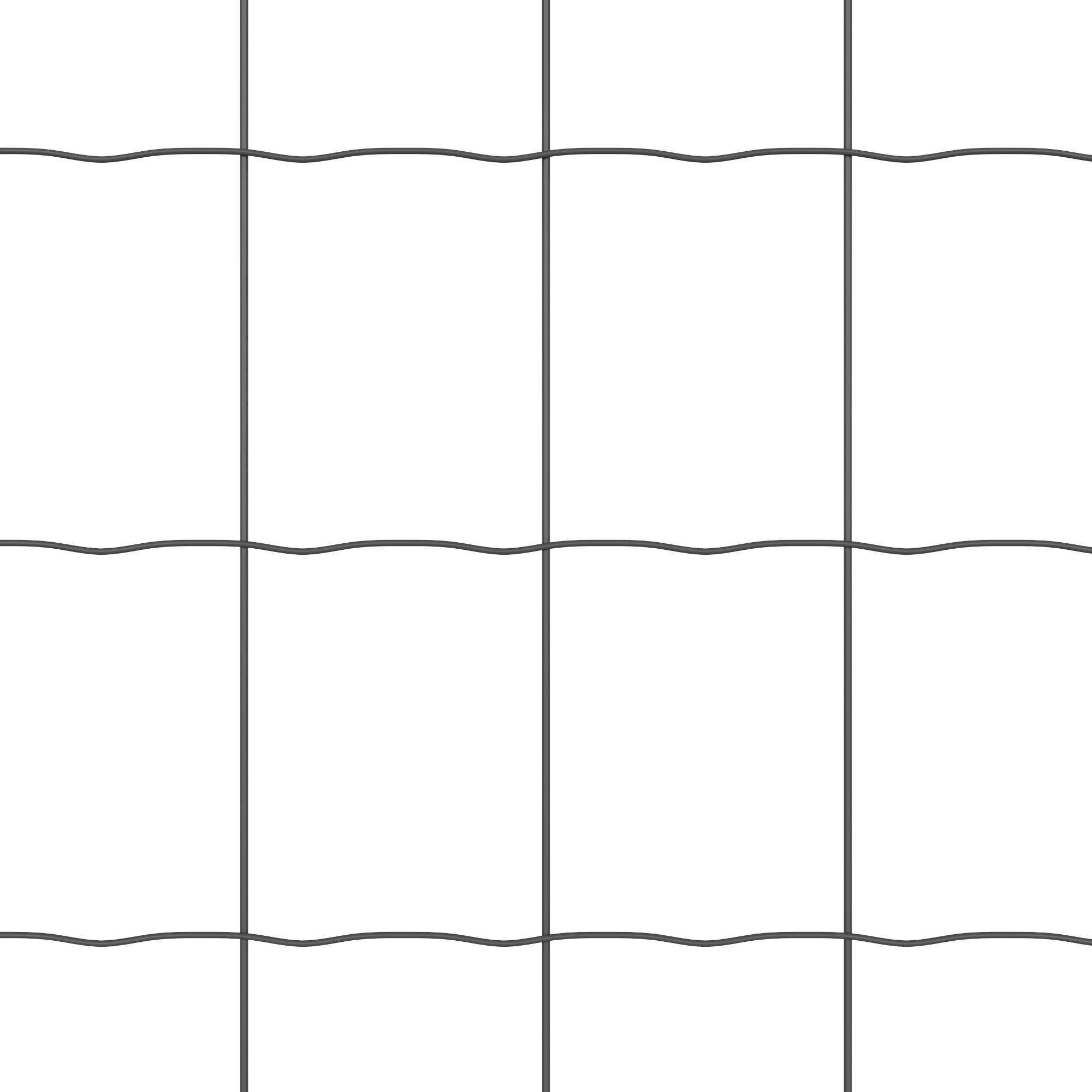 Recinzione Euro di con 7 Post 0.8x10 m Acciaio Galvanizzato Grigio