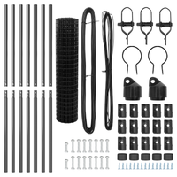 Recinzione Euro con 7 Poste 1.4x10 m Acciaio Zincato Grigio
