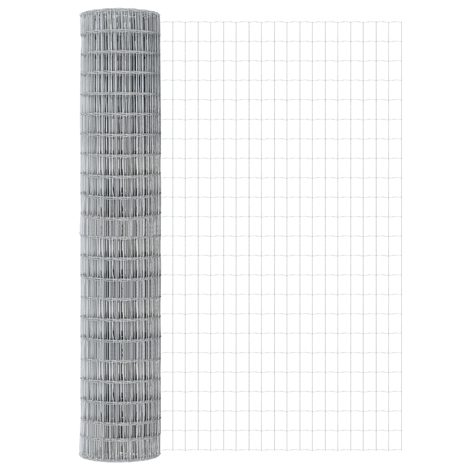 Recinzione Euro con 7 Post 1.6x10 m Acciaio Zincato